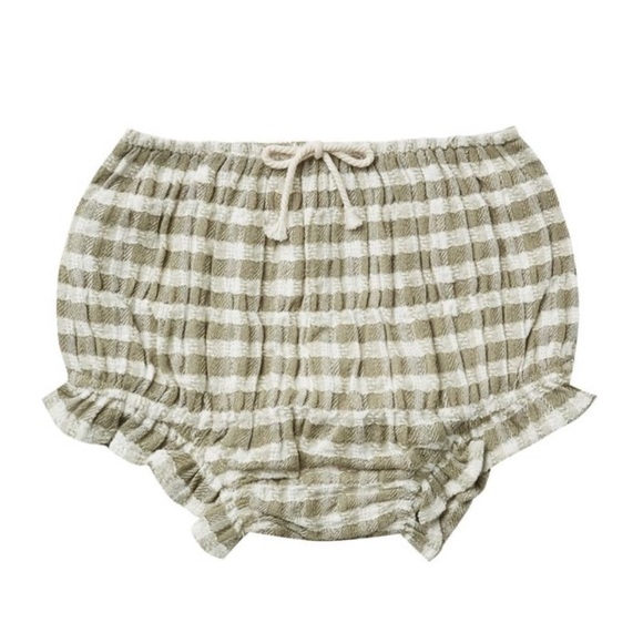 Rylee + Cru Other - Rylee + Cru Tan and Cream baby Kids flutter bloomer gingham